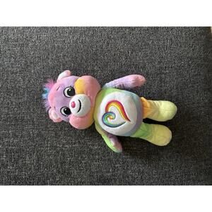 Care Bears 10” Plush Togetherness Bear Rainbow Heart 2022 Stuffed Animal Toy